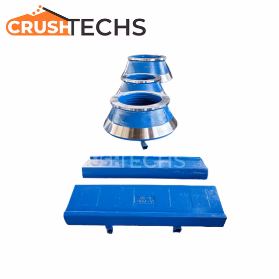 Manganese Wear Liner Traje cóncavo Telsmith T400 Reemplazos de trituradora de cono Repuestos