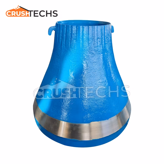 Trituradora de cono Symons de 7 pies de venta superior cóncava y manto para triturar hormigón