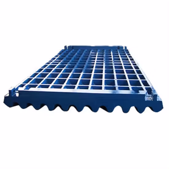 Placa de mandíbula de palanca de piezas de repuesto de trituradora de mandíbula de fundición de alto manganeso