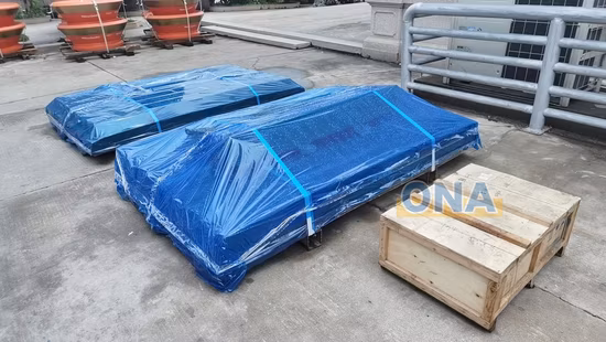 Repuestos de trituradora de cono HP100 HP200 HP300 de traje de placa de alimentación de acero de alto manganeso