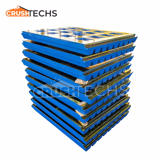 Repuestos de trituradora de mandíbula Trio CT3254 de fundición de alta manganeso de mandíbula fija de venta directa de fábrica